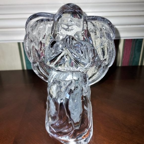 Vintage DePlomb Crystal Angel Candle Holders Set of 2 - Picture 5 of 15